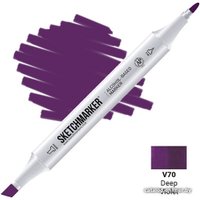 Маркер художественный Sketchmarker Двусторонний V70 SM-V70 (фиолетовый темный)
