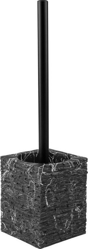 Ершик для унитаза Perfecto Linea Stonewave 35-130804 (черный)