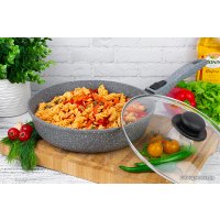 Сковорода Elan Gallery Гармония вкуса 120595 (серый мрамор)