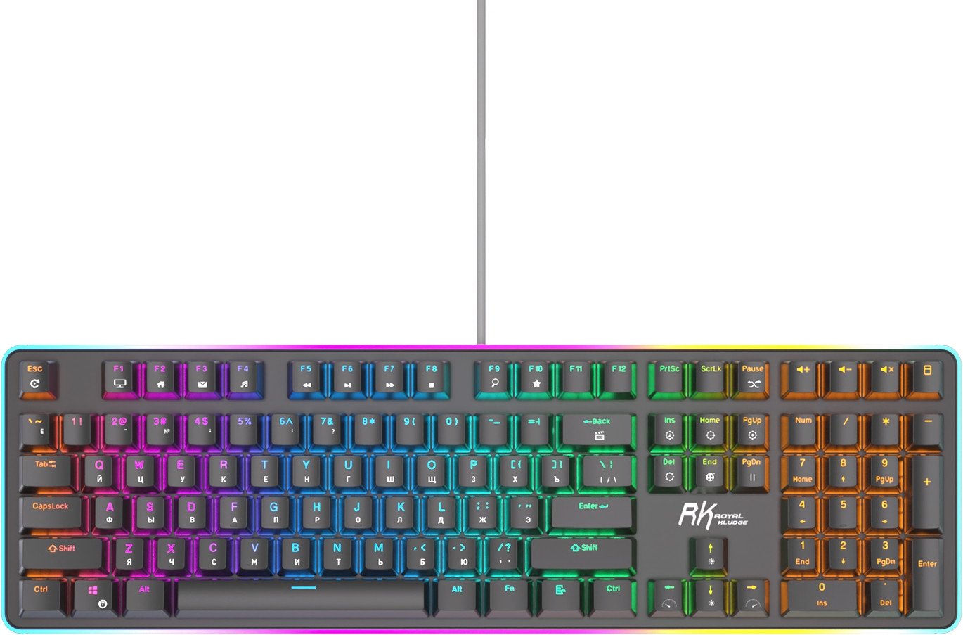 

Клавиатура Royal Kludge RK918 RGB (черный, RK Brown)