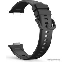 Ремешок Rumi силиконовый для Huawei Watch FIT 2 (черный)