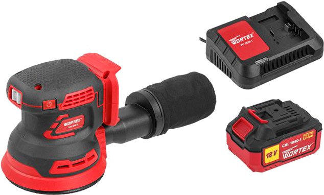 

Эксцентриковая шлифмашина Wortex COS 1218 E ALL1 1334403 (с 1-м АКБ)