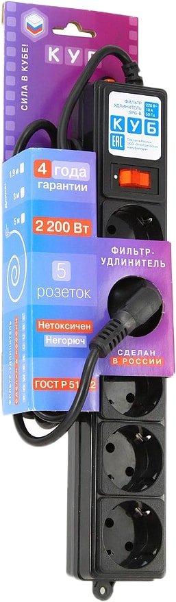 

Сетевой фильтр Power Cube SPG-B-6-BLACK(ОТКР)