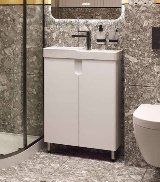 

Belux Тумба под умывальник Даллас Н 80 (1, белый глянцевый)