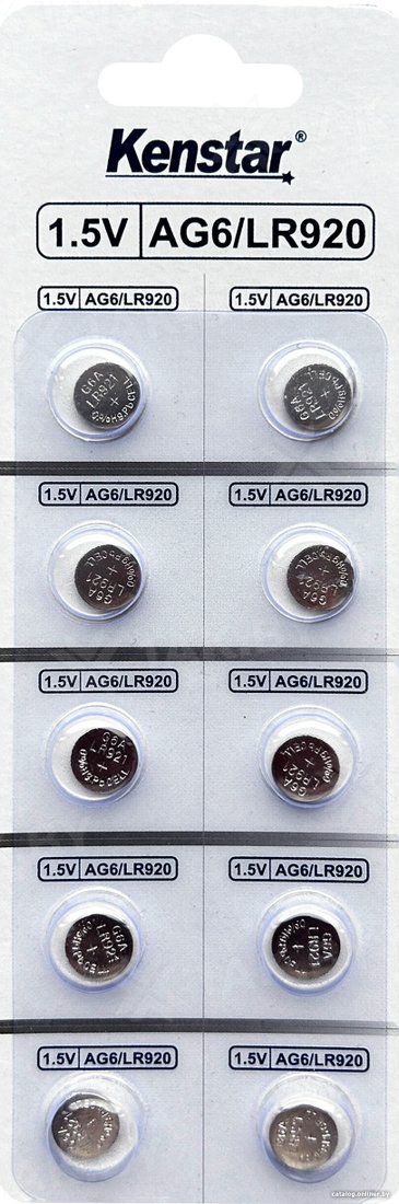 Батарейка Kenstar G6/LR920/LR69/371A/171, 1.5V BL-10 (10 шт/уп)