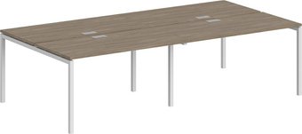 Офисный стол Norden 320х163.8х75 SG.259.OD.44.WH (белый/дуб темный)