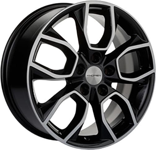 Литые диски Khomen KHW1713 Tucson 17x7 5x114.3мм DIA 67.1мм ET 51мм Black FP