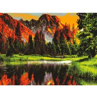 Картина по номерам Остров Сокровищ Горное озеро 662462