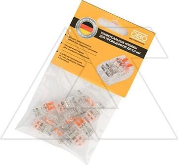 

Клемма OBO Bettermann 61 225 FL универсальная 2 контакта 2054530