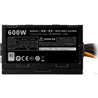Блок питания Cooler Master Elite 600 230V V4 MPE-6001-ACABN