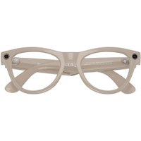 Умные очки Ray-Ban Meta Skyler RW4010 (серый глянцевый/прозрачный/синий)