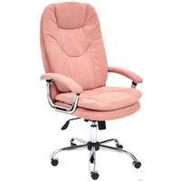 Офисное кресло TetChair Softy LUX (флок, розовый)