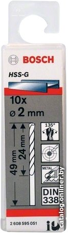 Набор оснастки для электроинструмента Bosch 2608595051 (10 предметов)
