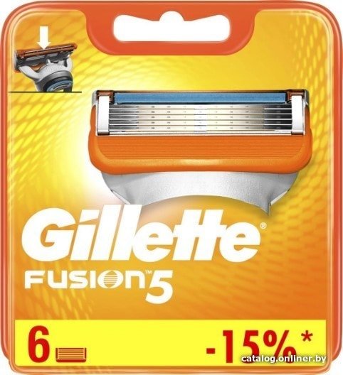 Сменные кассеты для бритья Gillette Fusion5 (6 шт) 7702018918102