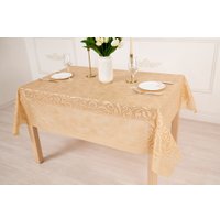 Скатерть Stolima Pina Lace 7005 Вензель (220x140)