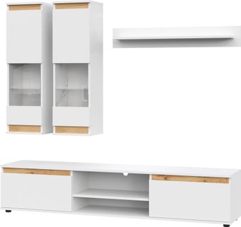 Горка НК-Мебель Bruno М18 71957707 (белый/дуб вотан)