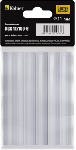 Клеевые стержни Kolner KGS 11x100-6 (6 шт)