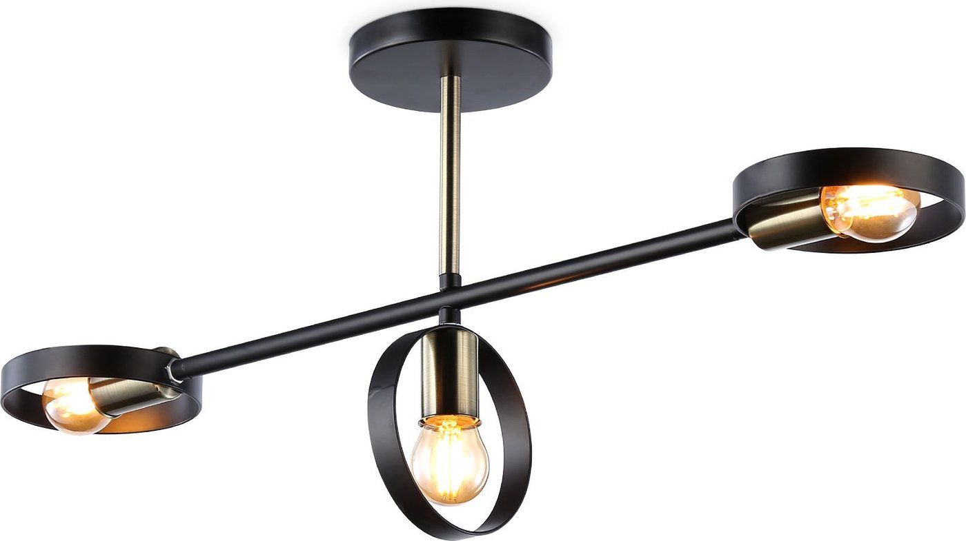 

Припотолочная люстра Ambrella light Traditional TR8229/3 BK/SB