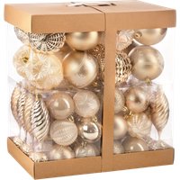Елочная игрушка Ausini XK-041 (шампань, 78шт)
