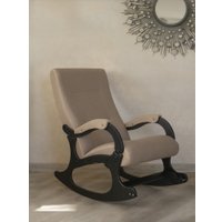 Кресло-качалка Mio Tesoro Бастион-32 (рогожка бежевый/черный)