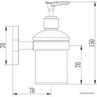 Дозатор для жидкого мыла Ledeme L1927
