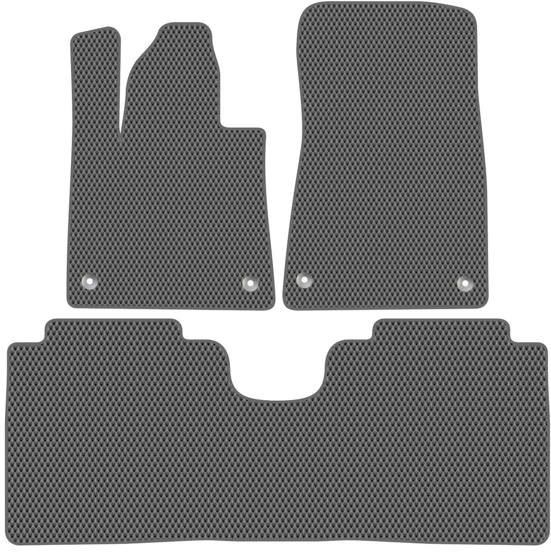 

Комплект ковриков для авто Alicosta Voyah Passion I (седан / Электро) 2023 - Н.В. задний цельный (серый, ромб)