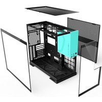 Корпус Geometric Future Model 5 (черный/бирюзовый)
