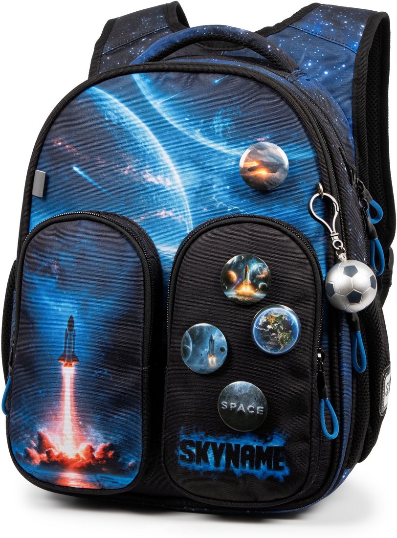 

Школьный рюкзак SkyName R9-10 + брелок мячик + значки