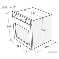 Электрический духовой шкаф MAUNFELD EOEH.5811BG