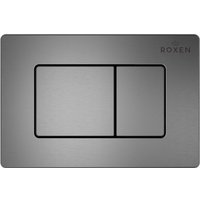 Унитаз подвесной Roxen Berg в комплекте с инсталляцией StounFix Dual Fresh 6 в 1 967256 кнопка: оружейная сталь)