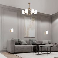 Подвесная люстра Евросвет 60157/8 латунь