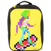 Городской рюкзак Upixel Canvas Classic Pixel WY-A001 (коричневый/желтый)