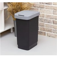 Мусорное ведро Idea Твин 25 л (черный/серый)