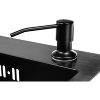 Кухонная мойка Saniteco 5045 PVD (с сифоном, дозатором и коландером)