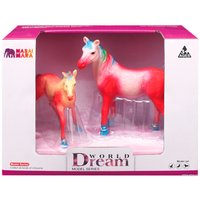 Набор фигурок Masai Mara Мир фэнтези. Семья красных сказочных лошадей MM206-425