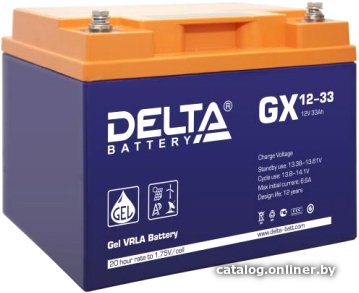 Аккумулятор для ИБП Delta GX 12-33 (12В/33 А·ч)