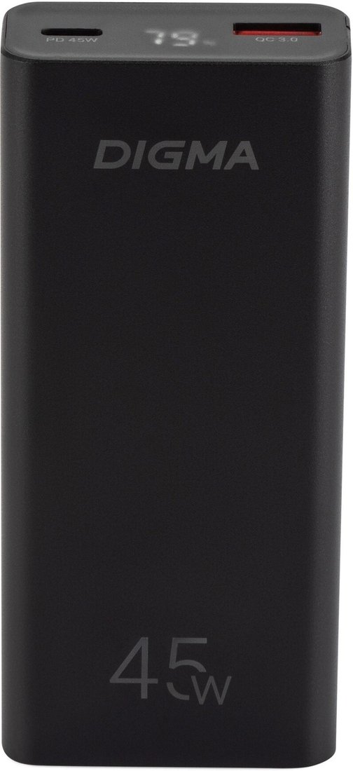 Внешний аккумулятор Digma DGPF10E 10000mAh (черный)