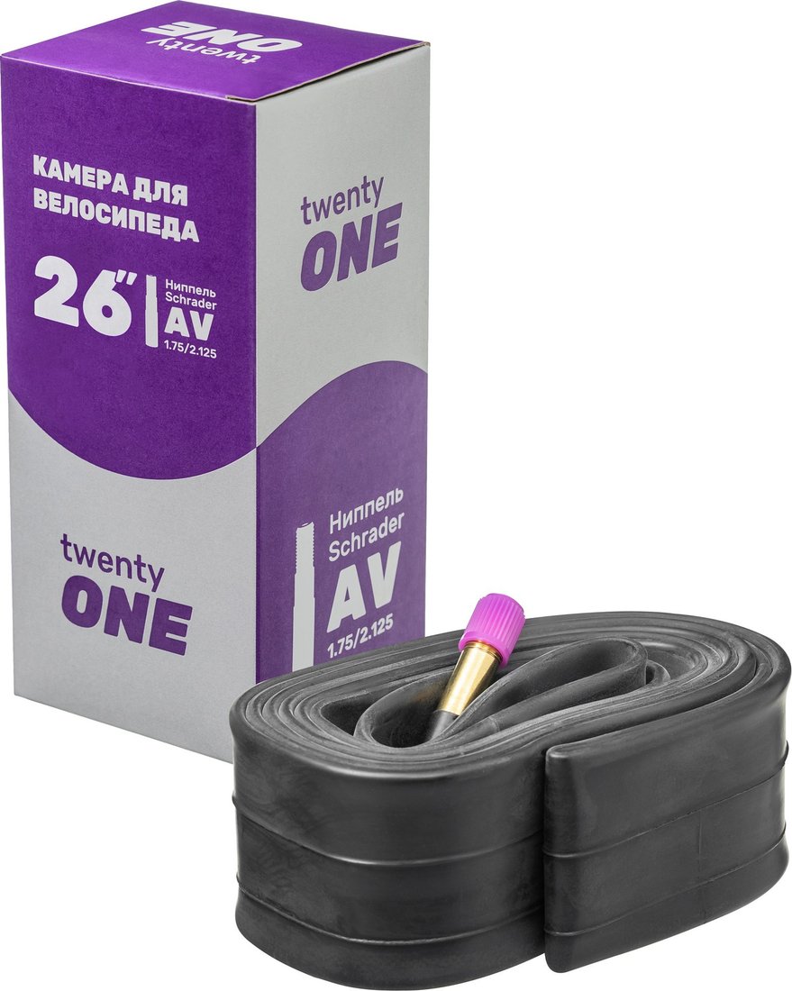 

Велокамера Twenty One 26х1.75/2.125 AV/AVR28-40/48L