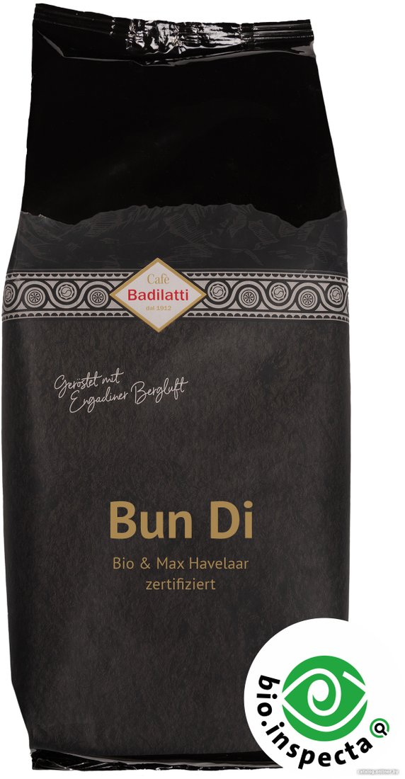 Кофе Cafe Badilatti Bun Di Bio Max Havelaar зерновой 1 кг