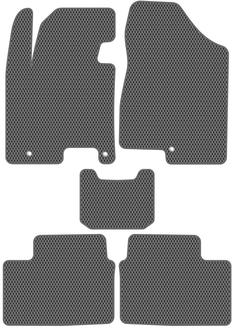 

Комплект ковриков для авто Alicosta Kia Ceed II (универсал, хэтчбек 5 дв / JD) 2012 - 2018 (серый, ромб)