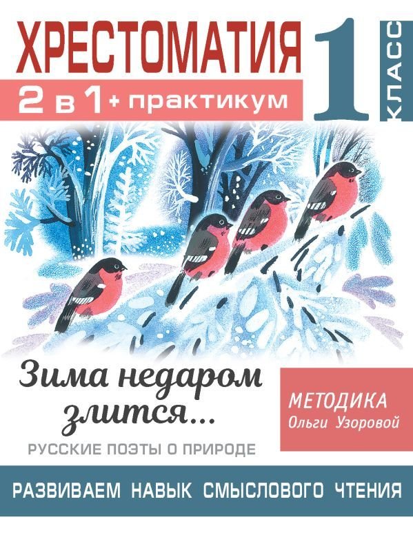 

Учебное пособие издательства АСТ. Хрестоматия. Практикум. Развиваем навык смыслового чтения. Зима недаром злится. Русские поэты о природе. 1 класс