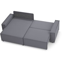 Угловой диван Mio Tesoro Дюссельдорф 293 1.5ек-1.5пф (1173 Savanna Plus Grafit)