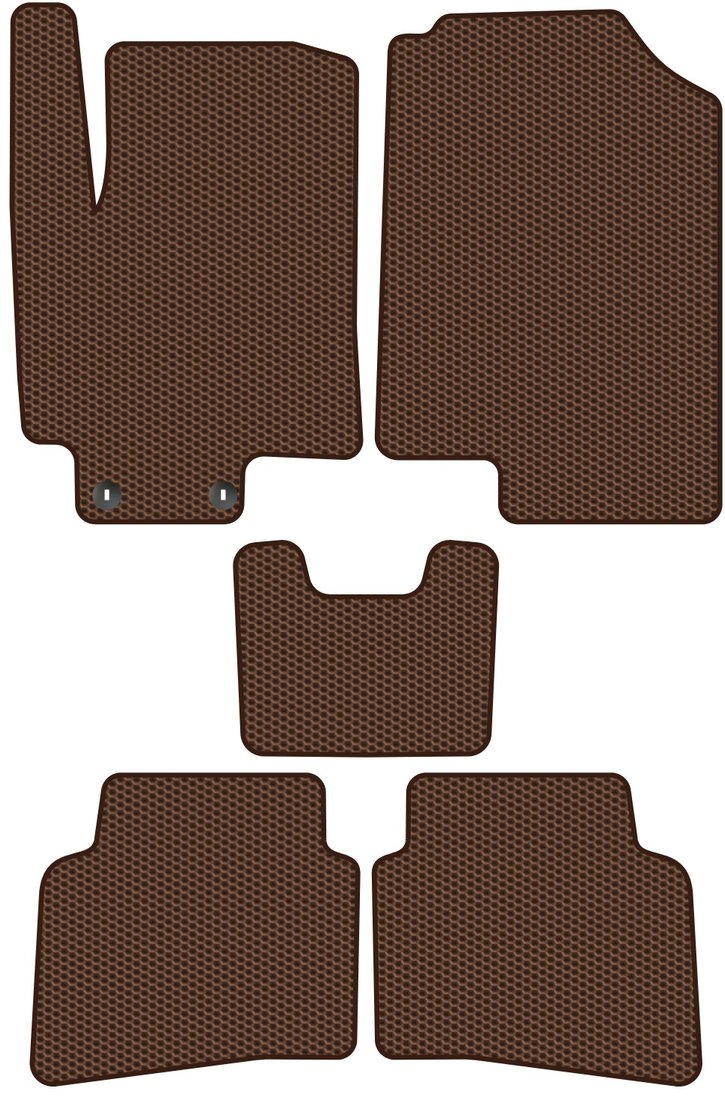 

Комплект ковриков для авто Alicosta Kia Rio X-Line I (хэтчбек 5 дв) 2017 - 2021 (коричневый, сота)