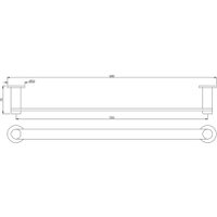 Держатель для полотенца Artize Onyx ONY-CHR-59711