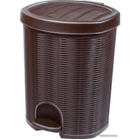 Контейнер для мусора Эльфпласт Elegance 11л (коричневый)