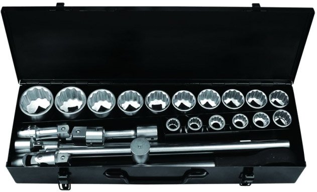 

Набор трещотка с головками FORSAGE 24 предмета 12 граней (6241-9)