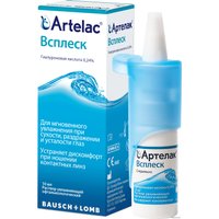 Препараты для лечения заболеваний глаз и ушей Bausch & Lomb Артелак Всплеск капли, 10 мл.