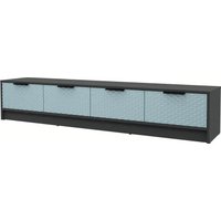 Тумба Интерлиния ТВ Концепт КТ-ТВ4-35 Техно (антрацит/океан)