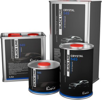 Автомобильный лак Kiwix Black Line Crystal 545 акрил-уретановый 1л + 0,5л