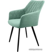 Стул Гальваник Диаманте Лофт (эмаль черный муар/Catania Aquamarine)